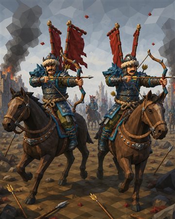 Mounted Archers card art